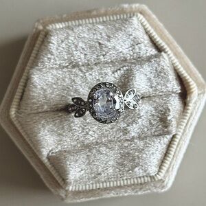 2.5 CTW MOISSANITE DIAMONDS ART DECO RING